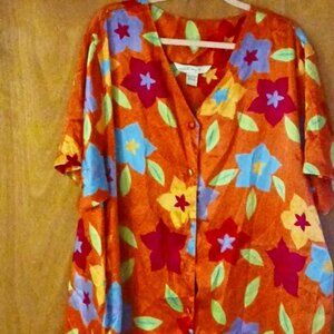 Orange Multi/star Intimate  Robe